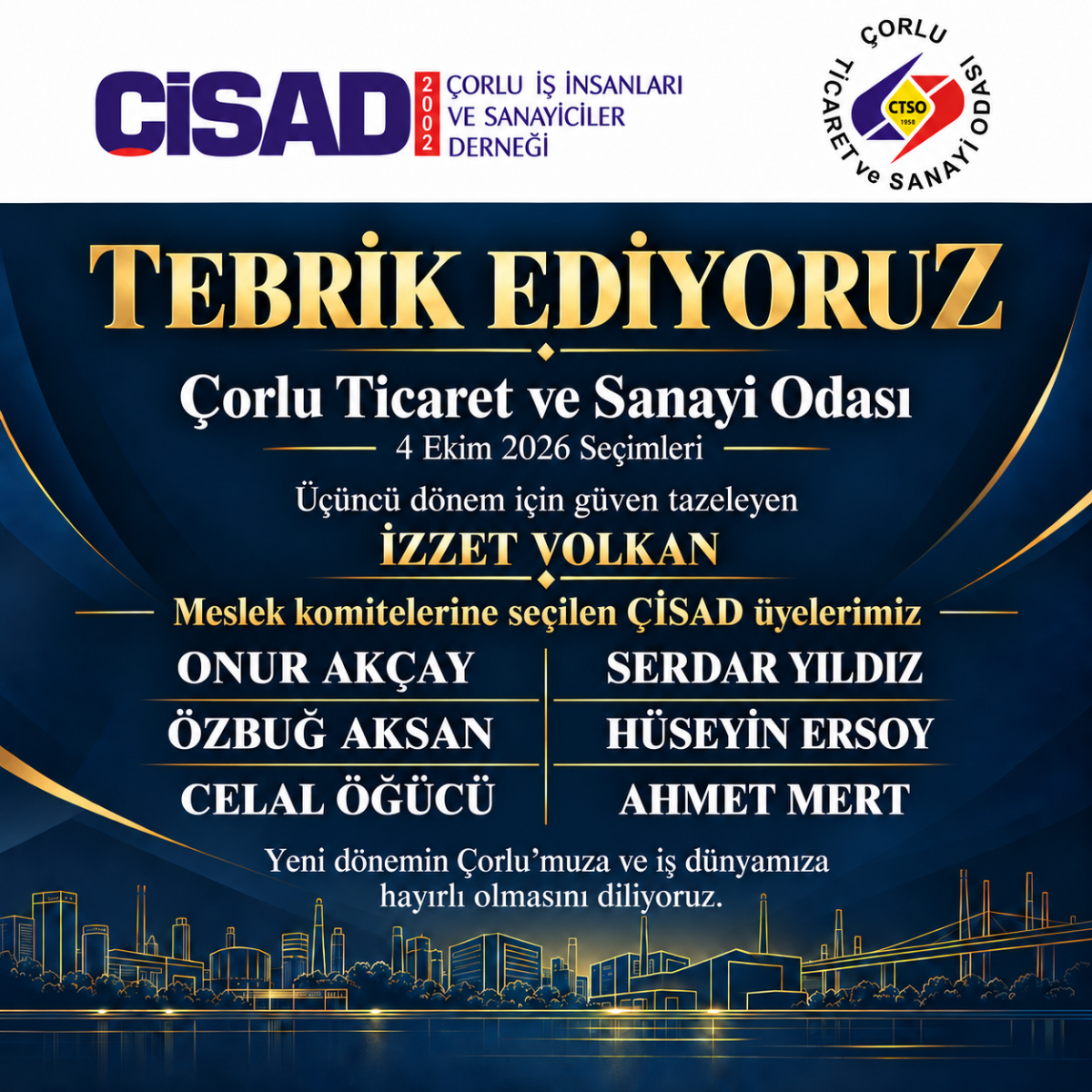 ÇORLU İŞ DÜNYASINDA YENİ DÖNEM 🤝