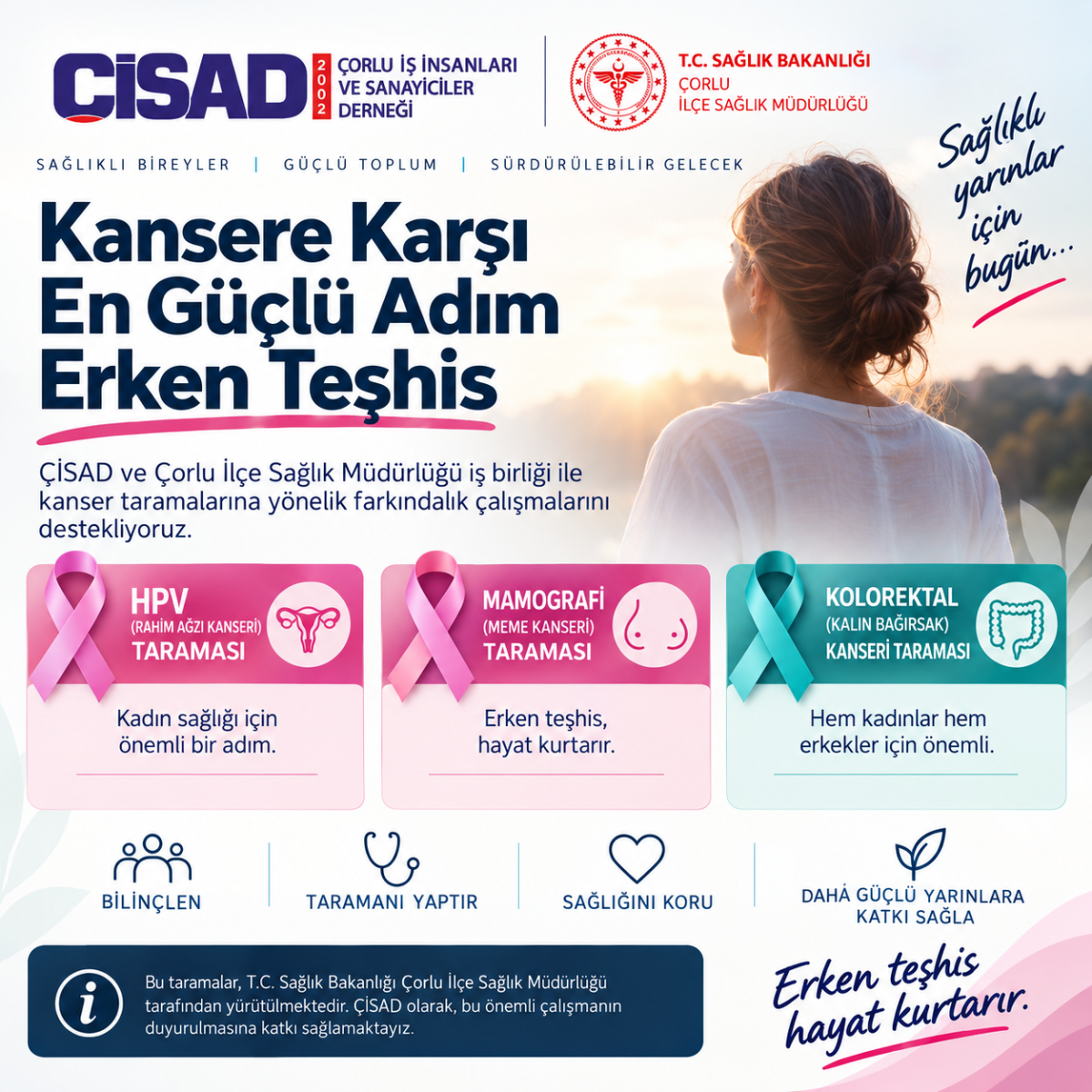 ÇİSAD’dan Kanser Taramalarına Farkındalık Desteği